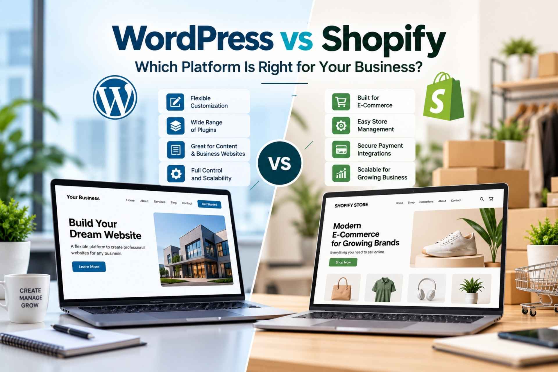 WordPress vs Shopify: Which Platform Is Right for Your Business?